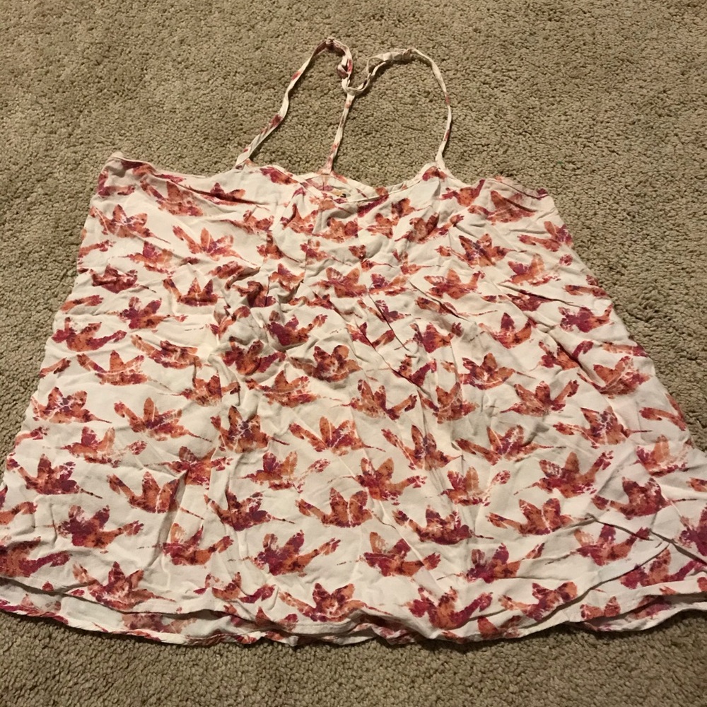 pink/red butterfly tank top